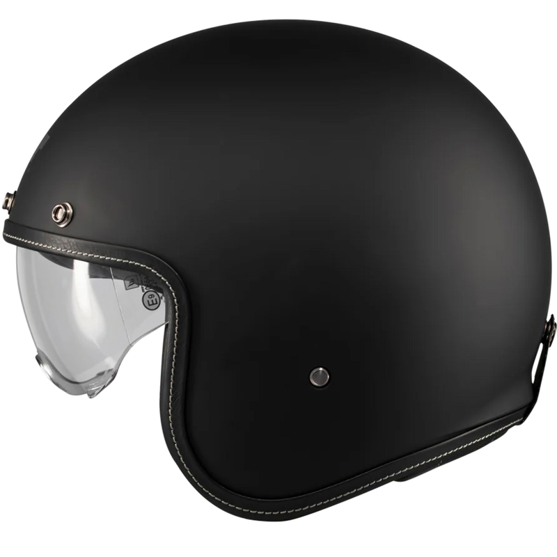 Offener Motorradhelm MT Lemans 2 SV S Pure A1 matt schwarz