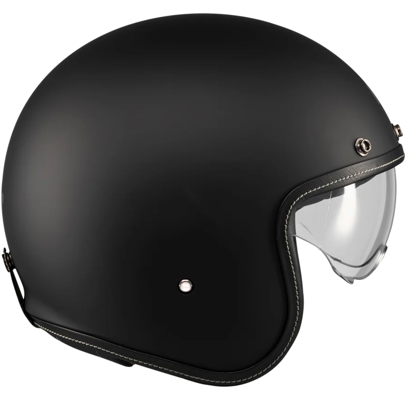 Offener Motorradhelm MT Lemans 2 SV S Pure A1 matt schwarz