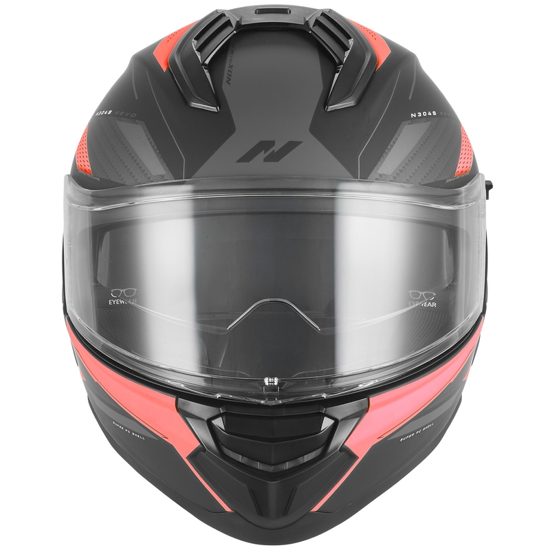 Integralhelm NOX N304-S REVO matt schwarz-rot