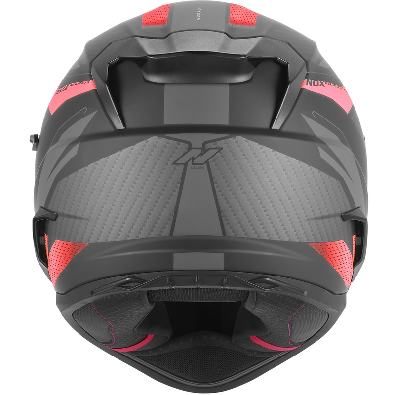 Integralhelm NOX N304-S REVO matt schwarz-rot