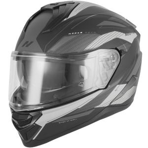 Integralhelm NOX N304-S REVO matt schwarz-silber