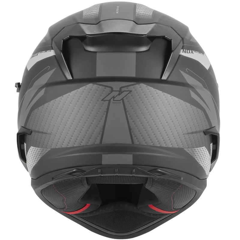 Integralhelm NOX N304-S REVO matt schwarz-silber