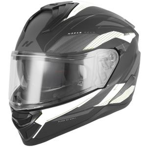 Integralhelm NOX N304-S REVO matt schwarz-weiß