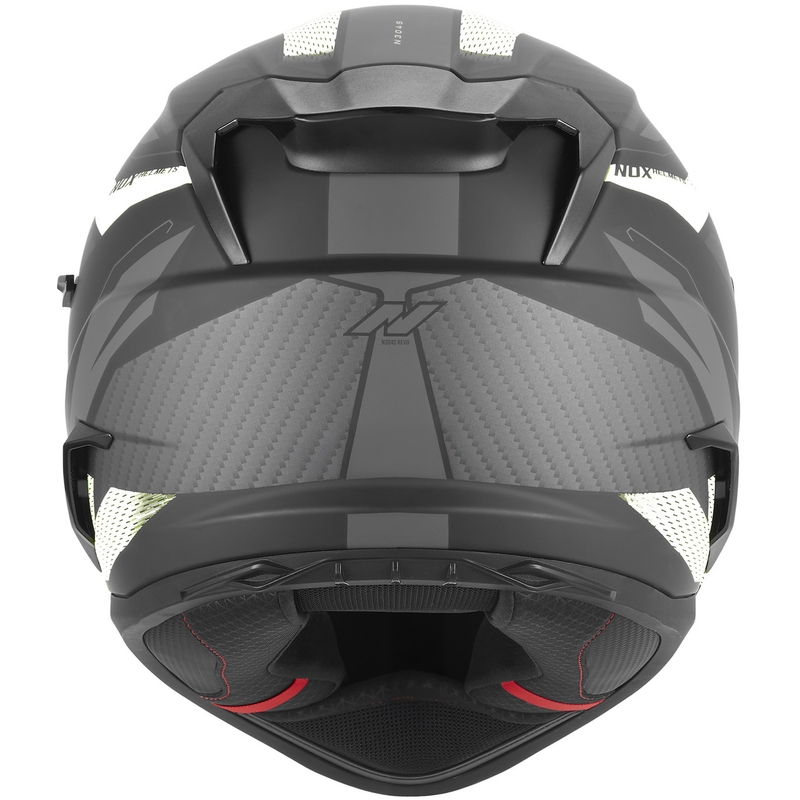 Integralhelm NOX N304-S REVO matt schwarz-weiß
