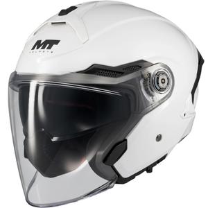Offener Motorradhelm MT Cosmo SV Pure A0 weiß