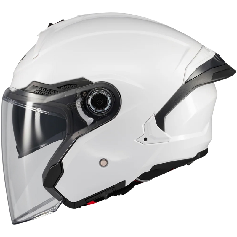 Offener Motorradhelm MT Cosmo SV Pure A0 weiß