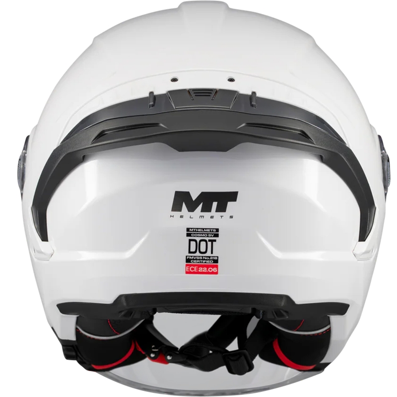 Offener Motorradhelm MT Cosmo SV Pure A0 weiß