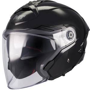 Offener Motorradhelm MT Cosmo SV Pure A1 schwarz