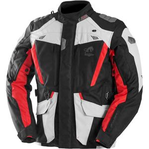 Motorradjacke Furygan Apalaches Evo schwarz-beige-rot