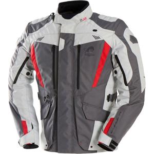 Furygan Apalaches Evo Motorradjacke grau-beige-rot