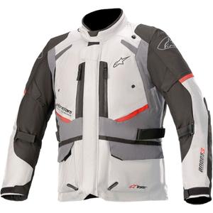 Alpinestars Andes Drystar Grau-Schwarz-Rot Motorradjacke