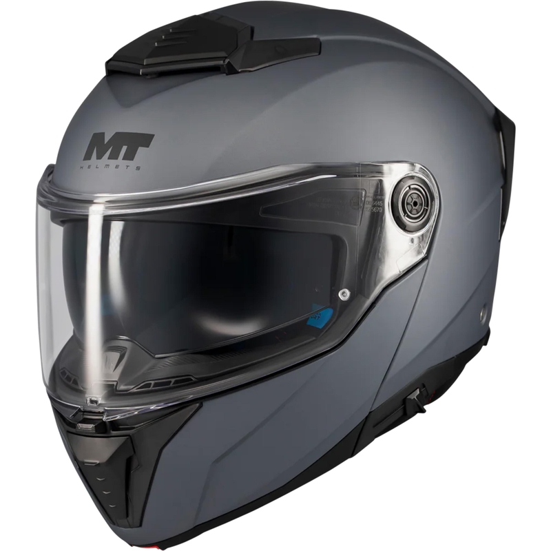 Klappbarer Motorradhelm MT Atom 2 SV Pure A2 mattgrau