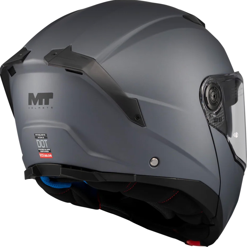 Klappbarer Motorradhelm MT Atom 2 SV Pure A2 mattgrau