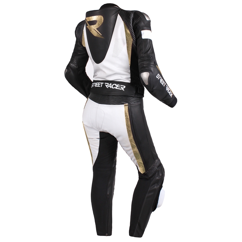 Women's Street Racer Kiara schwarz-weiß-goldene Hose Ausverkauf