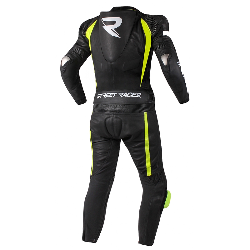 Men's Street Racer Fasttrack Jacke schwarz-weiß-fluo gelb Ausverkauf