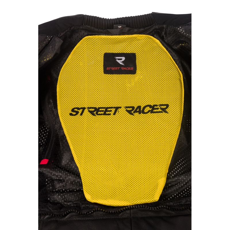 Men's Street Racer Fasttrack Jacke schwarz-weiß-fluo gelb Ausverkauf