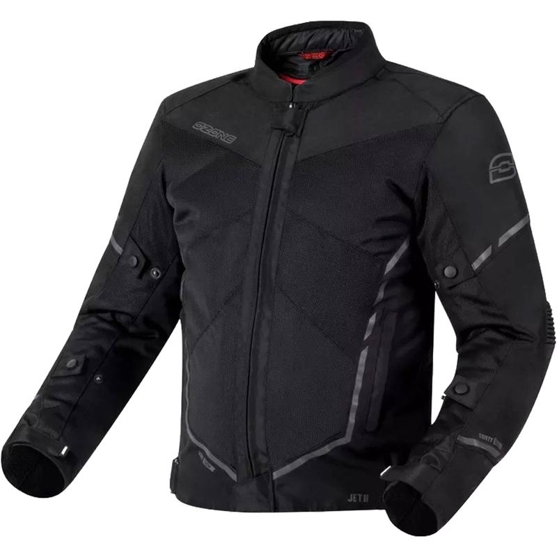 Motorradjacke Ozone Jet II schwarz Ausverkauf
