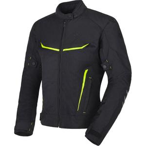 Damen-Motorradjacke RSA Runway Schwarz-Fluogelb