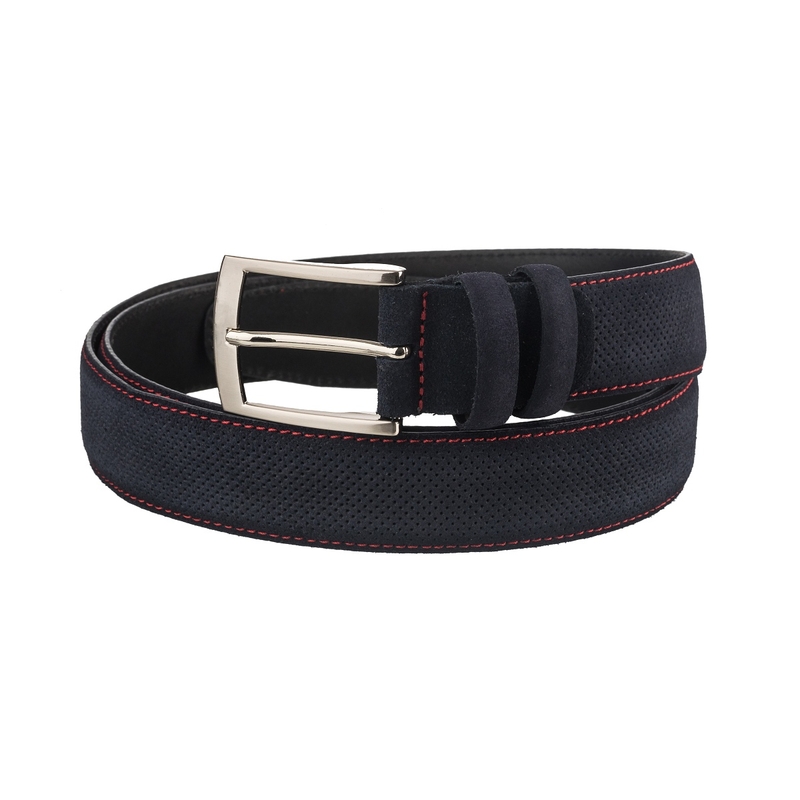 Ledergürtel RSA Denim blau