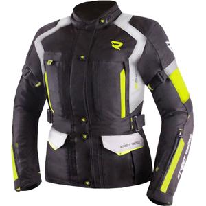 Damen-Motorradjacke Street Racer Hilax schwarz-grau-fluoreszierend gelb - II. Qualität