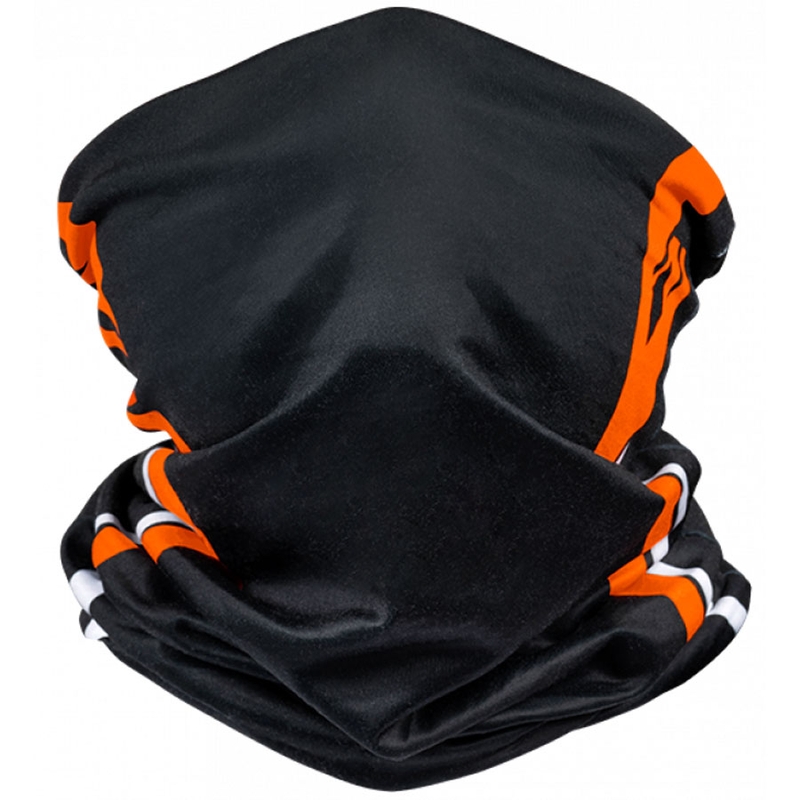 Multifunktionaler Motorradschal IXON Void schwarz-weiß-orange
