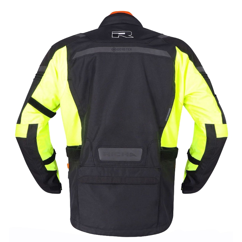 RICHA Brutus GTX Motorradjacke schwarz-fluoreszierend gelb, Sonderangebot - 2. Wahl Ausverkauf - II. Qualität