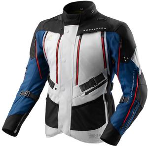 Motorradjacke Rebelhorn Hardy 3.0 blau-grau-rot - II. Qualität