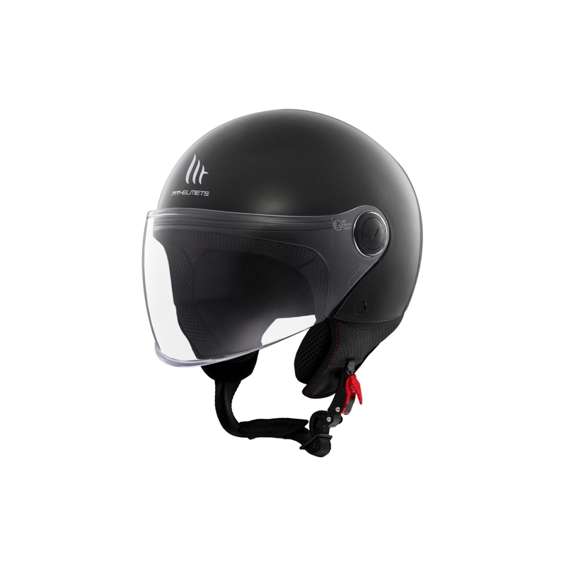Offener Motorradhelm MT Street S, glänzend schwarz - II. Qualität