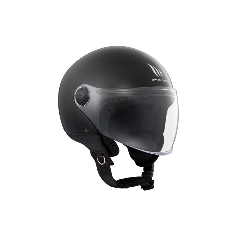 Offener Motorradhelm MT Street S, glänzend schwarz - II. Qualität