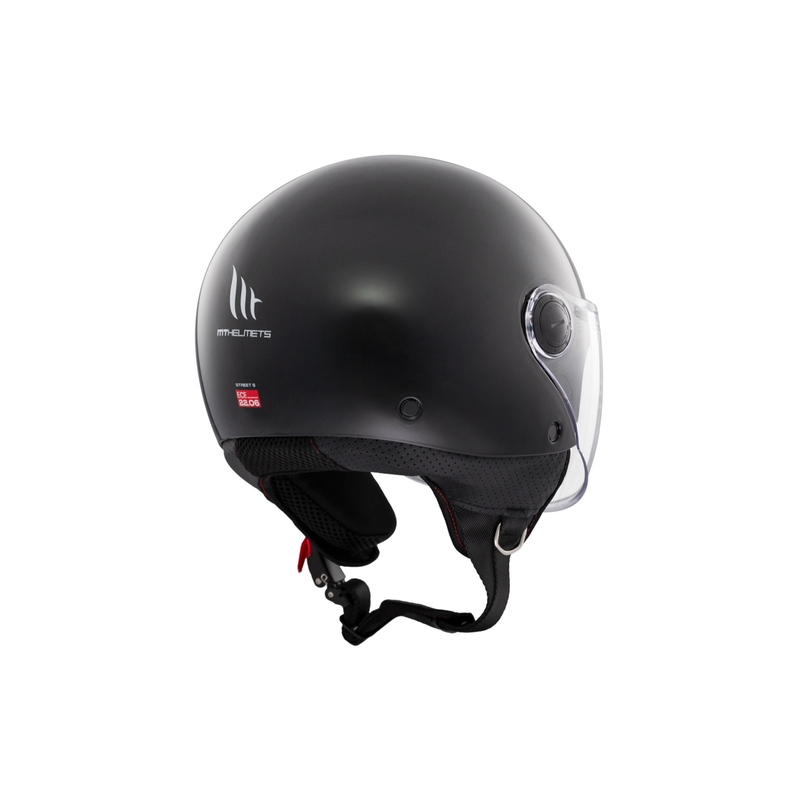 Offener Motorradhelm MT Street S, glänzend schwarz - II. Qualität