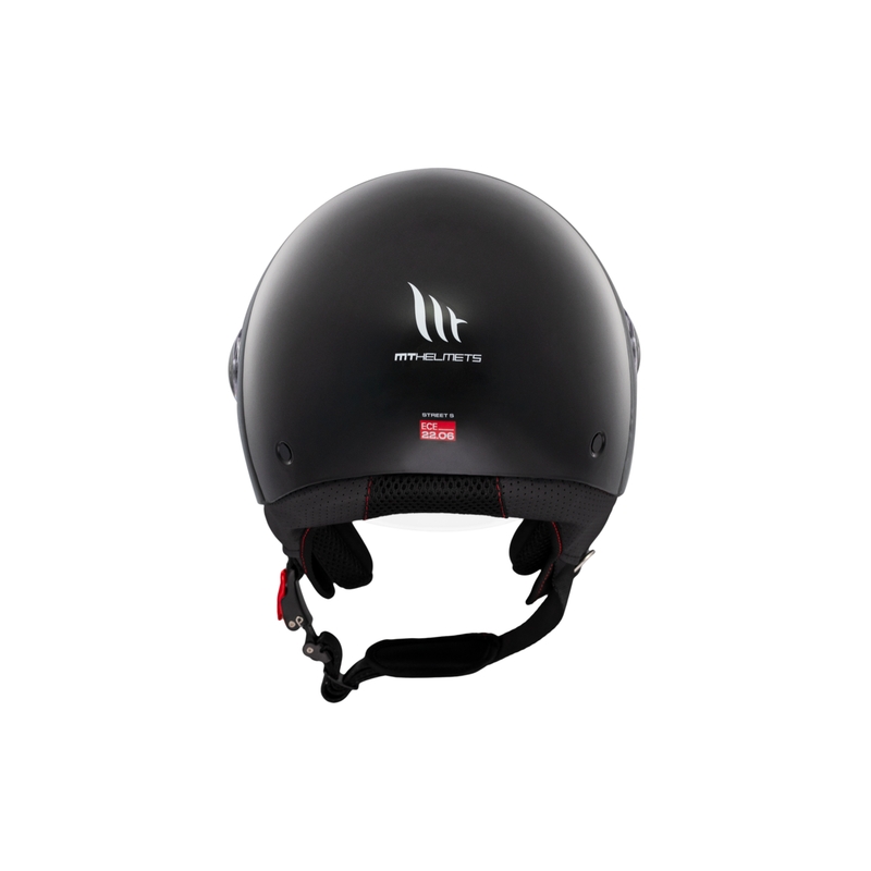 Offener Motorradhelm MT Street S, glänzend schwarz - II. Qualität