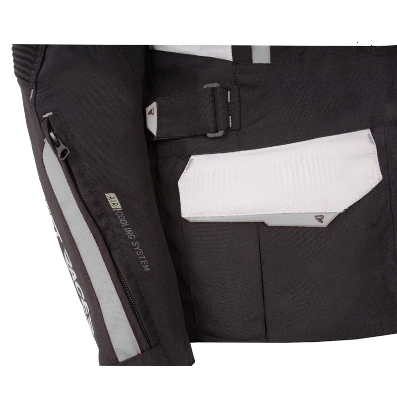 Street Racer Hilax Motorradjacke schwarz-grau - 2. Wahl - II. Qualität