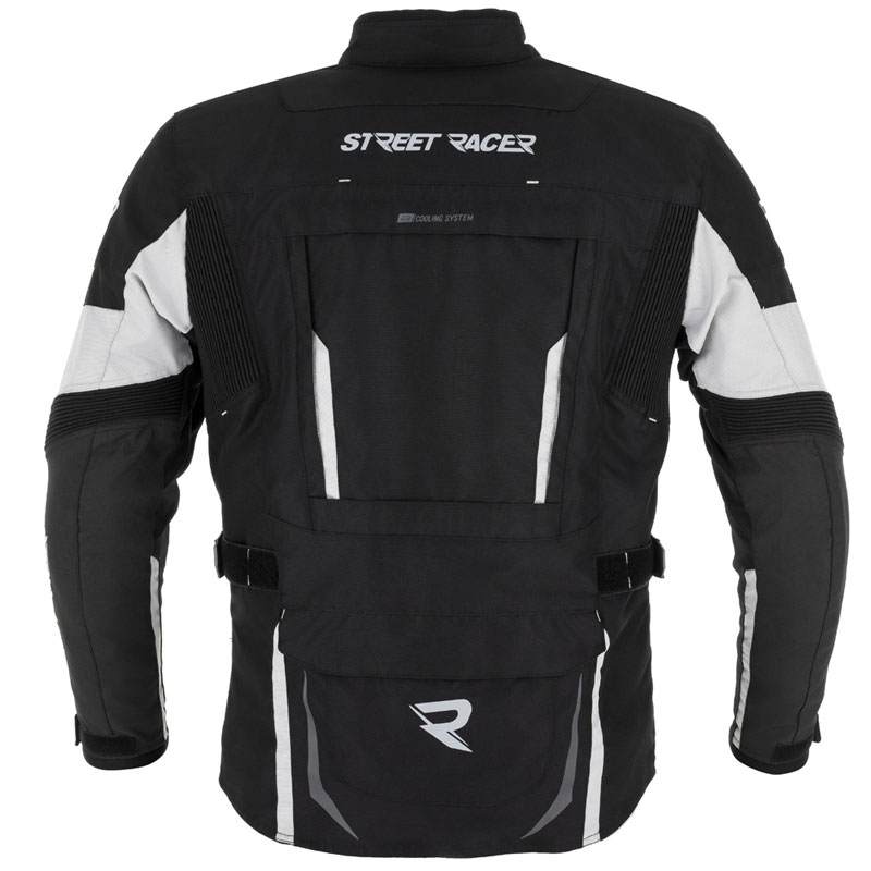 Street Racer Hilax Motorradjacke schwarz-grau - 2. Wahl - II. Qualität