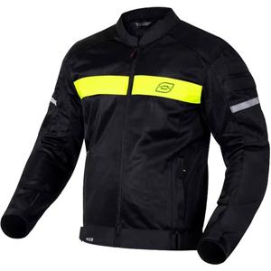 Ozone Dart Motorradjacke schwarz-fluoreszierend gelb - 2. Wahl - II. Qualität