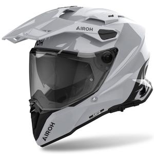Endurohelm Airoh Commander 2 Farbe glänzend grau
