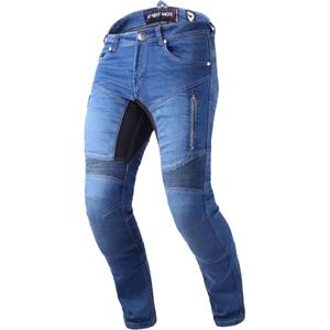 Street Racer Stretch II CE Blau Cropped Motorrad Jeans