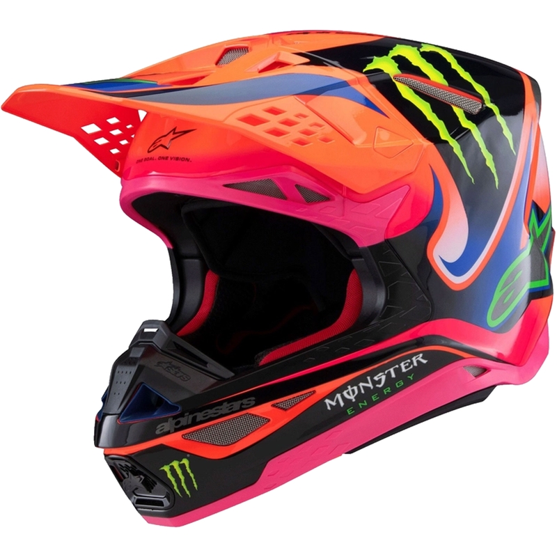Alpinestars Supertech S-M10 HAIDEN DEEGAN Edition Motocross-Helm fluo orange-lila-pink-grün