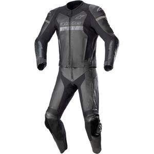 Alpinestars GP Force Chaser TECH-AIR 5 kompatibler zweiteiliger Motorradanzug schwarz-schwarz
