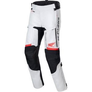 Motorradhose Alpinestars Bogota PRO Drystar Honda hellgrau-rot-fluo-schwarz