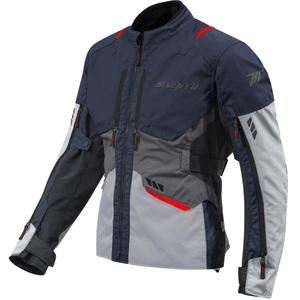 Seventy Degrees SD-JT67 Tanami Motorradjacke blau-grau-rot