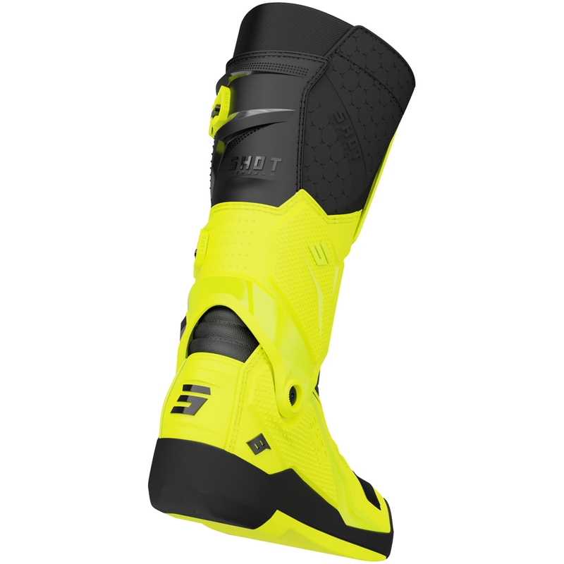 Shot Race 8 Motorradstiefel, fluoreszierend gelb