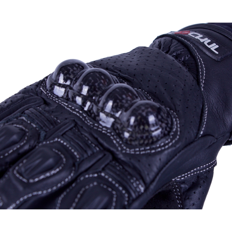 Motorradhandschuhe Tschul 316 schwarz Ausverkauf