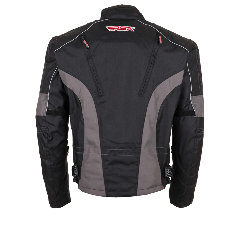 Motorradjacke RSA ST-01 schwarz-grau Ausverkauf