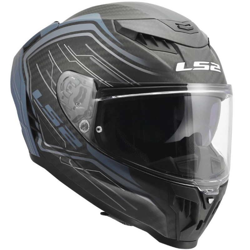 Integralhelm LS2 FF807 Dragon Subic blau-benzin