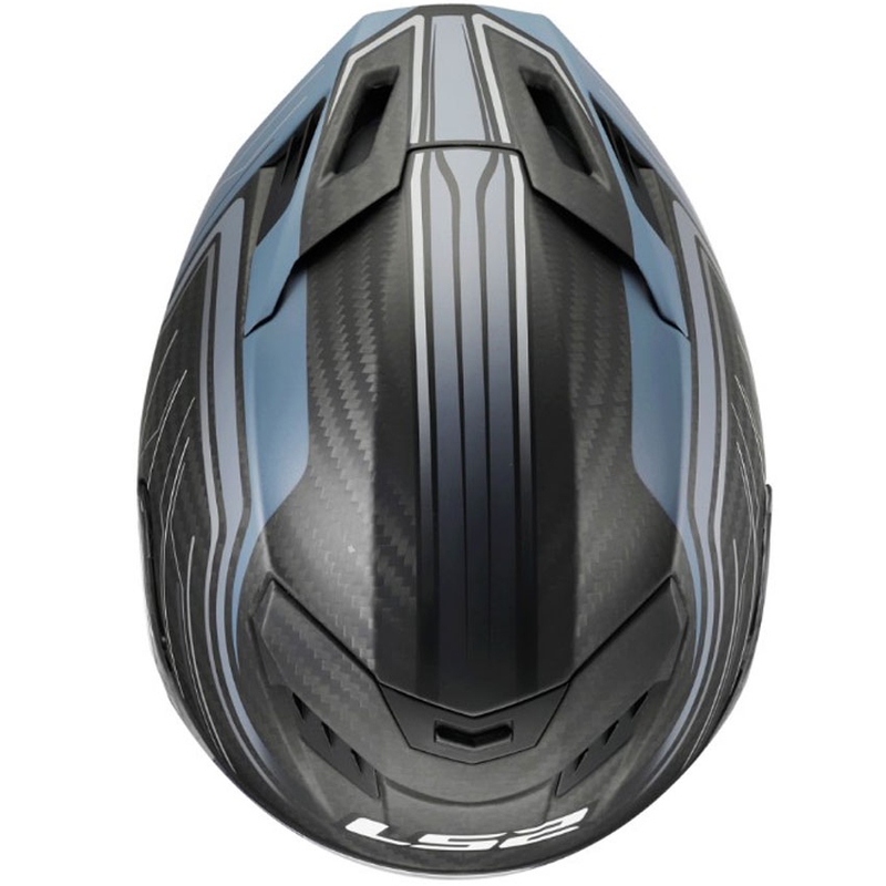Integralhelm LS2 FF807 Dragon Subic blau-benzin