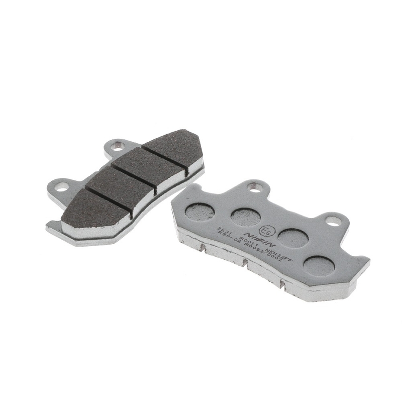NISSIN Bremsbeläge, halbmetallische Mischung, 90 x 49 x 10,5 mm, 2 Stück