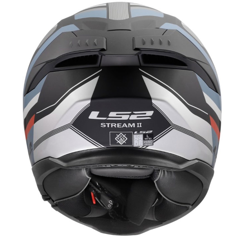 Integralhelm LS2 FF808 Stream II Vintage schwarz-petrol