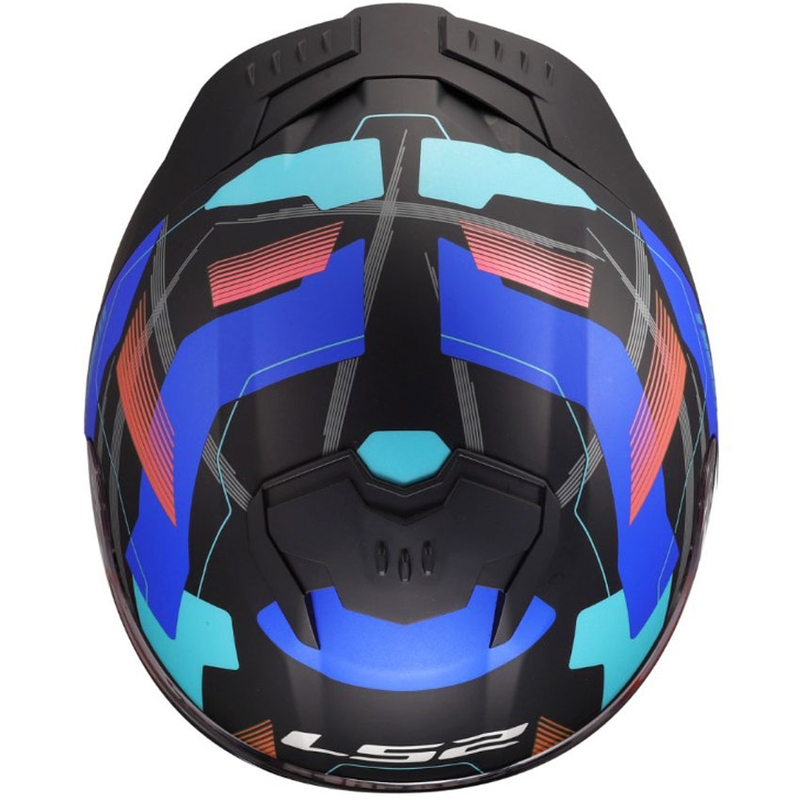 Integralhelm LS2 FF808 Stream II Mika, matt schwarz-blau