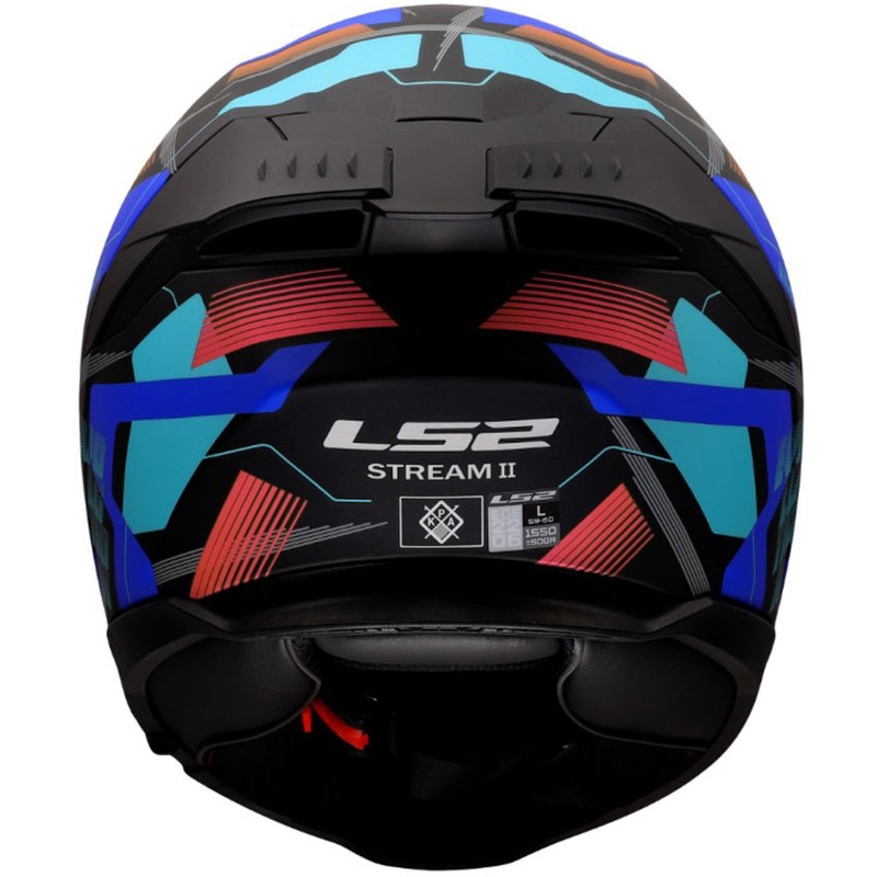 Integralhelm LS2 FF808 Stream II Mika, matt schwarz-blau