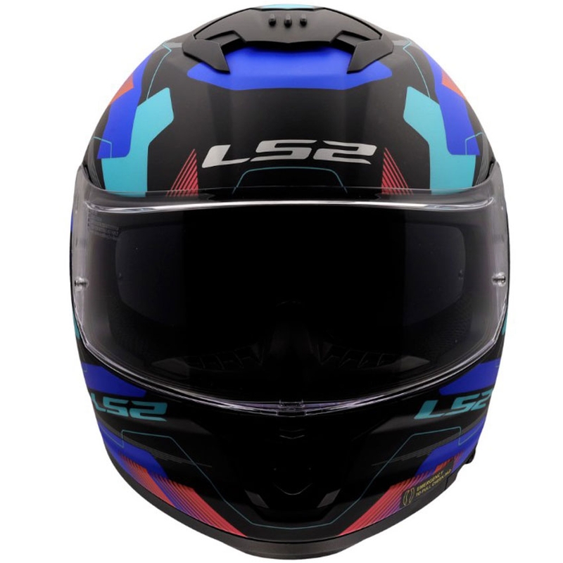 Integralhelm LS2 FF808 Stream II Mika, matt schwarz-blau